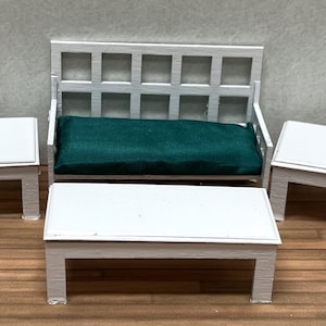 1:24 Half Inch Scale Modern Living Room Furniture Kit