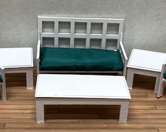 1:24 Half Inch Scale Modern Living Room Furniture Kit