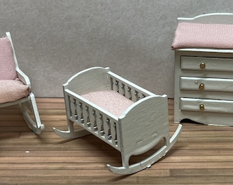 1:24 Half Inch Scale Traditional Nursery Furniture Kit