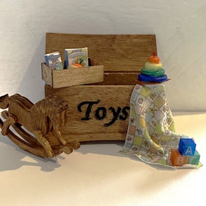 1:24th Miniature Toy Box Kit with Toys