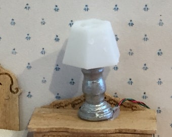 Quarter Inch Scale Electric Silver Table Lamp - 2