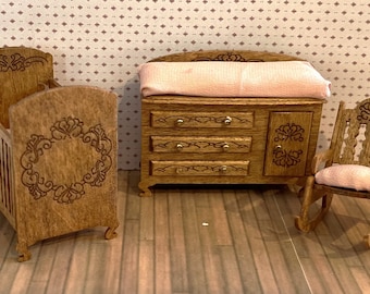 1:24 Half Inch Scale Victorian Nursery Furniture Kit