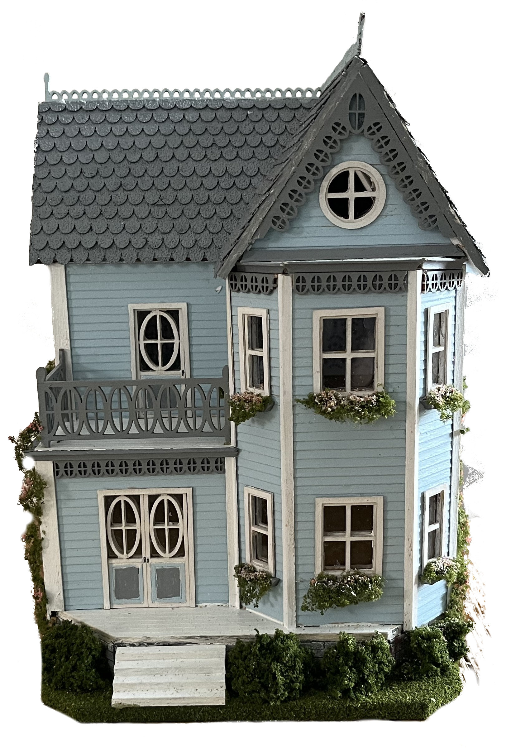New 1:48 Scale Complete Kit – Quarter Inch Scale Blue Wall House Kit
