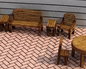 1:144th Inch Scale Patio/Deck Furniture Kits