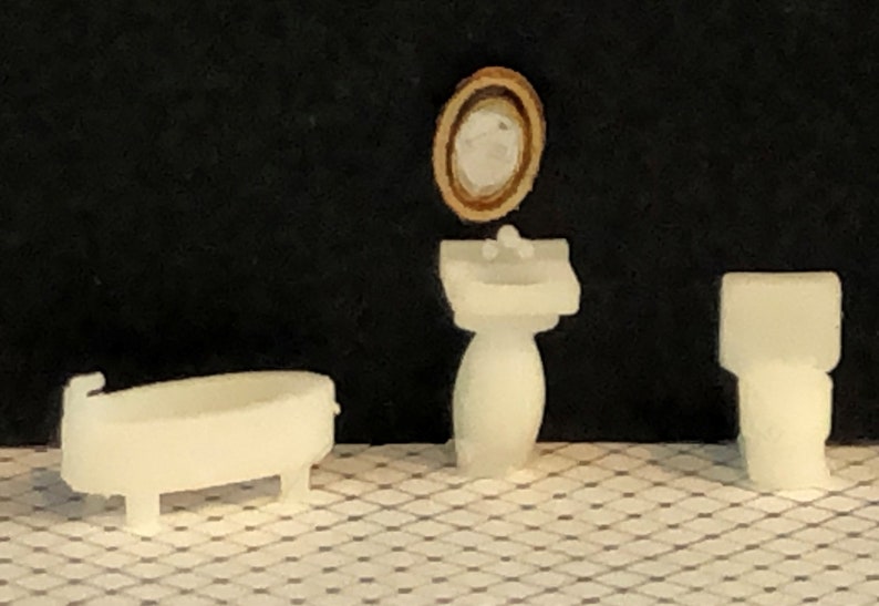 1:144th Inch Scale Bathroom