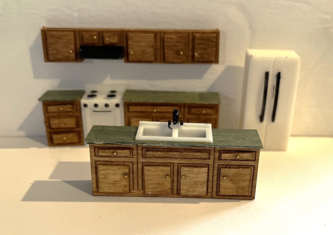 1:48th Complete Miniature Modern Kitchen Kit - Etsy
