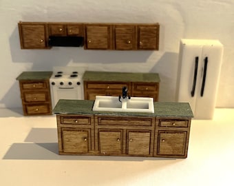 1:48th Complete Miniature Modern Kitchen Kit