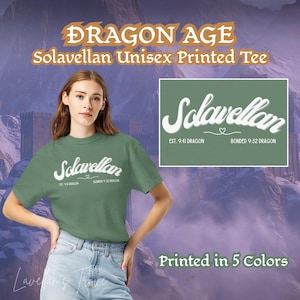 Dragon Age Solavellan Bonded Printed Unisex Tee