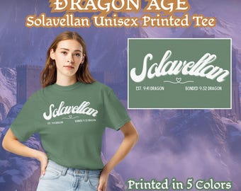 Dragon Age Solavellan Bonded Printed Unisex Tee