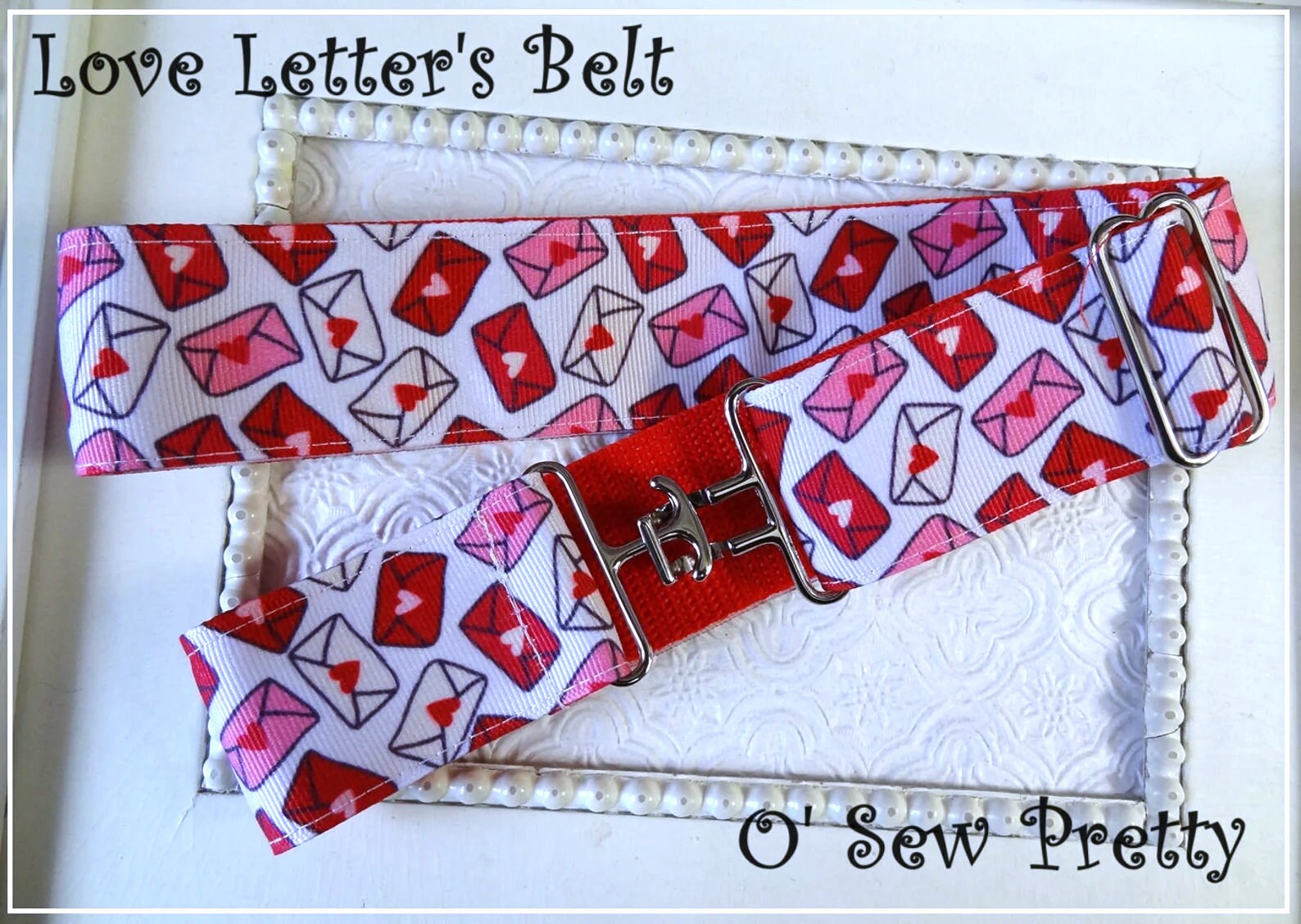 Gorgeous equestrian hot pink belt with silver onlay bits.  One of a kind. 41” Tailored Sportsman Belt | All About Equestrian main image 4