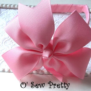 CLASSIC HEADBAND with a Hair bow for GIRLS, headbands with bows, Back to school headbands, ribbon wrapped headbands, made to match bows