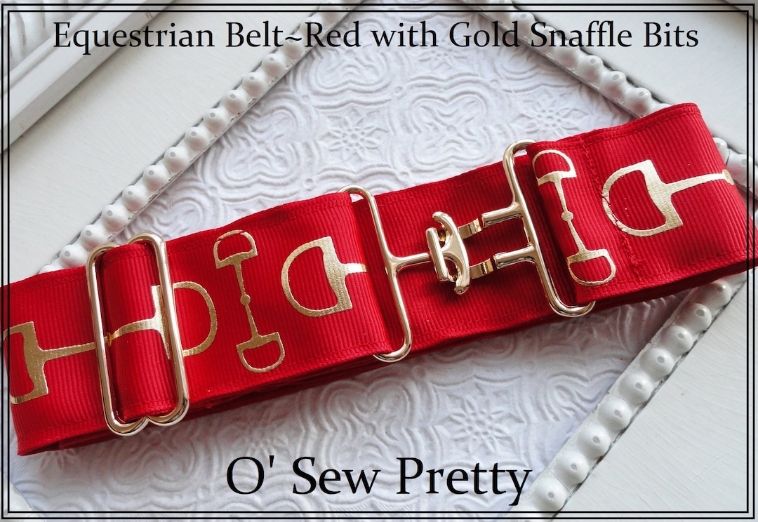 RedEquestrian horse Snaffle Bit Belt Elastic One Size … Snaffle Bit Belt Elastic Signature | Royal Equestrian main image 4