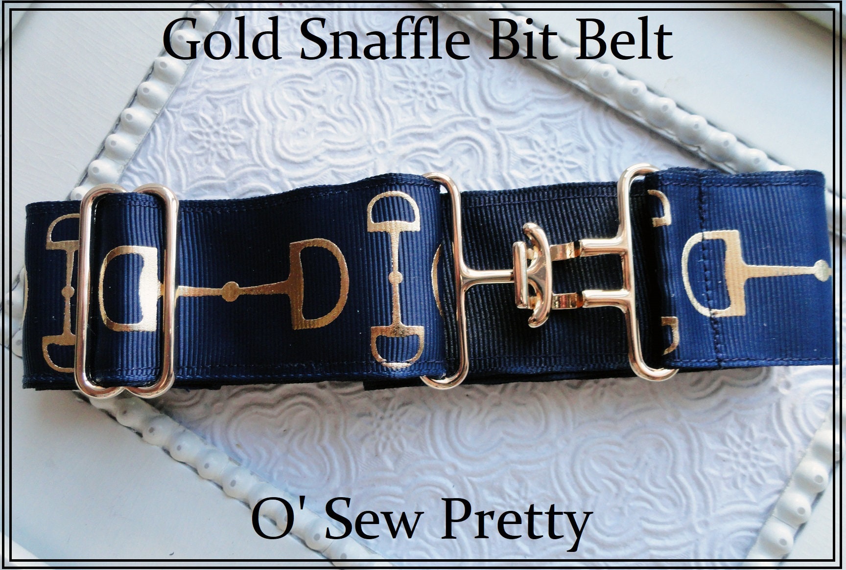 RedEquestrian horse Snaffle Bit Belt Elastic One Size … Snaffle Bit Belt Elastic Signature | Royal Equestrian main image 2