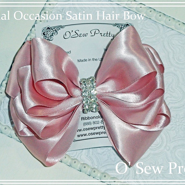 Blush Pink Bow for Hair Etsy