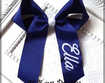Lazo para el cabello personalizado, cintas con monograma, accesorio para niñas
