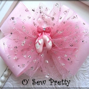 BALLET Hair Bows, Ballerina Hair Bows, lavender Ballet hair bows, Dance hair bows, Ballet bows with tulle, made in the USA  hair bows,