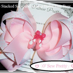 Ballet hair bows, Ballerina hair accessory, Ballerina Hair Bow, Pink Ballet Hair Bow, BALLET HAIR BOWS, Over the Top Pink Ballet hair bow,