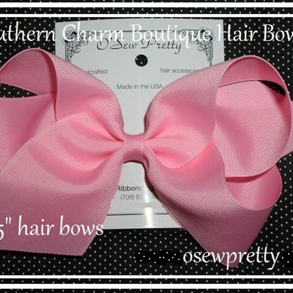 XLarge Hair Bows, 5" hair BOWS, Large Boutique Hair Bow, Everyday Hair Bows, Large boutique hair bows, back to school hair bows