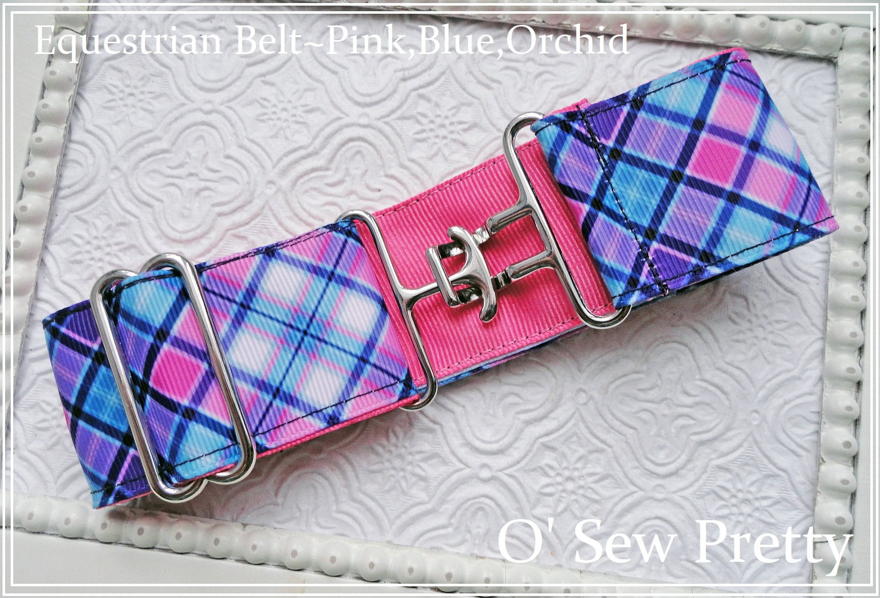 Pink Plaid Belt - Etsy display picture 2