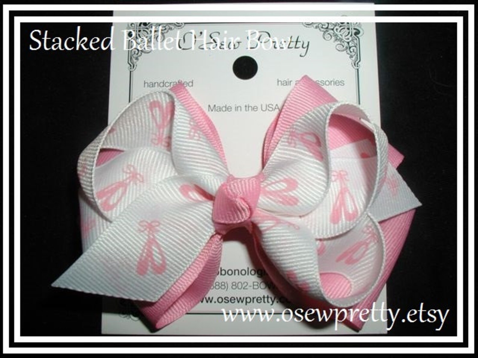 ballet hair bow, dance hair bows, stacked ballerina hair bows, pink ballet hair bows, ballerina hair bows, ballet toe shoe, pink