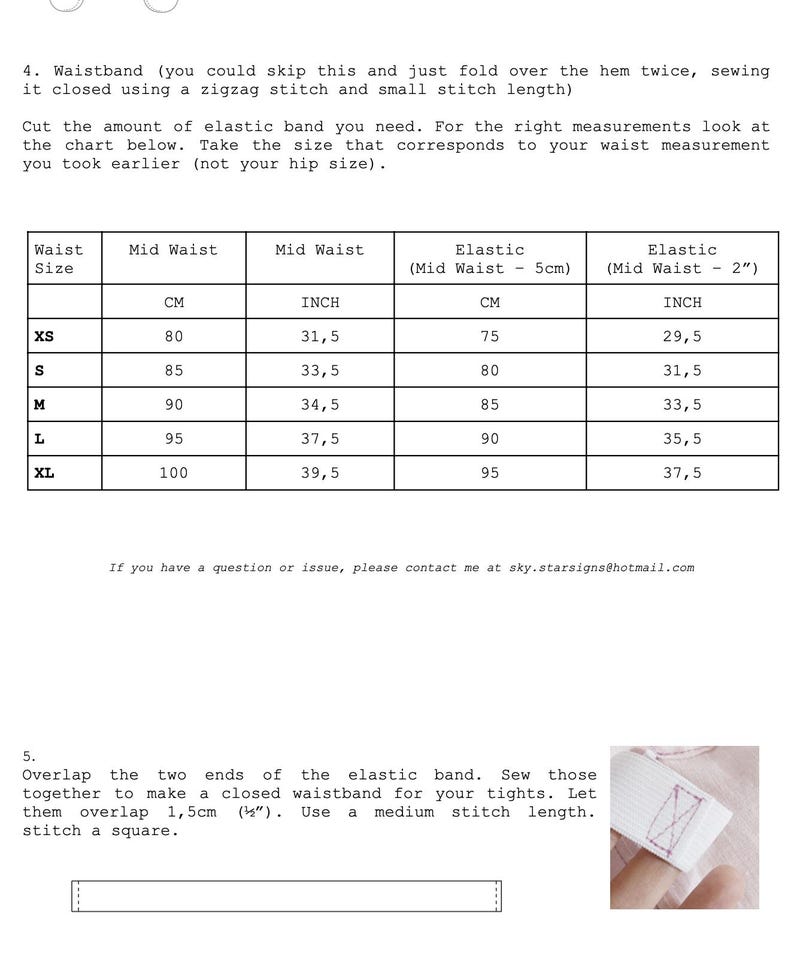 Tights Digital Sewing Pattern PDF (A4 + US Letter) Confident Beginner ...