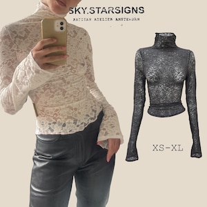 Padrão de costura digital Signature Turtleneck PDF (A4 + Carta dos EUA) confiável para iniciantes ~ renda ou elástico