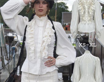 Historical Pirate Chemise Blouse Digital Sewing Pattern PDF (A4 + US Letter) confident beginner friendly ~