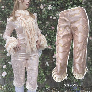 Victorian Pleated Capri (non-stretch) Digital Sewing Pattern PDF (A4 + US Letter) confident beginner friendly ~ silk satin jaquard