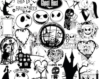 1780+ Nightmare Christmas Designs – svg, png, dxf, eps, pdf (direct downloaden)