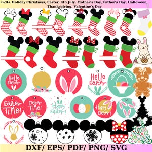 620 Christmas Holiday svg & Disnep Halloween svg Bundle | Christmas svg | Halloween SVG | Disney SVG | Instant Download | Cut Files