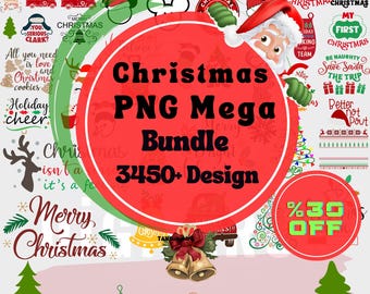 3450+ Christmas Png,svg,eps,dxf Bundle, Santa Png, Merry Christmas Png, Christmas Svg Bundle, Christmas Sublimation Christmas Tshirt Designs