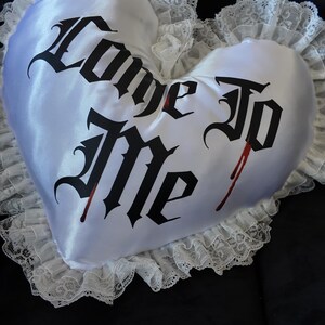 Come to Me Pillow - Nosferatu Inspired Heart Pillow