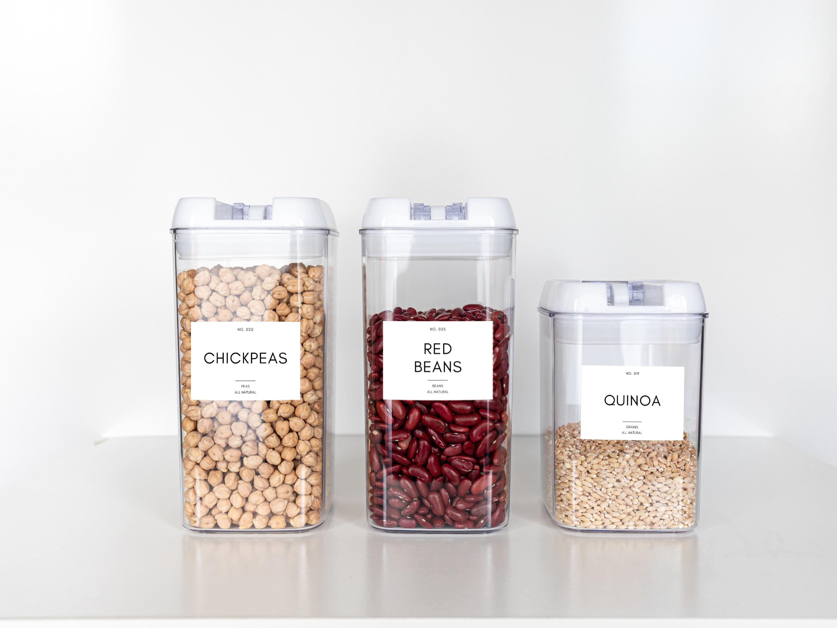 Customizable Pantry Labels Editable and Printable Labels Sticker Labels ...