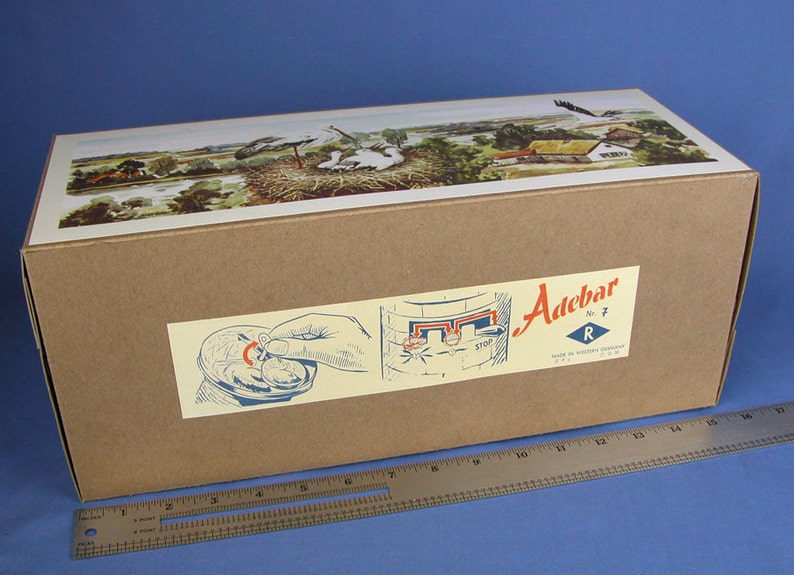 BOX ONLY for the Adebar Stork Mechanical Tin Toy Made in | Etsy