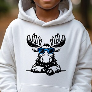 Cool as a Moose Sweatshirt Etsy