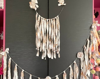 Traumfänger Loop Girlande Vorhang Boho Farmhouse Wanddekoration Hochzeit Babyparty Taufe Geburtstag Dekoration Candybar Garten Türkranz