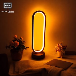 Decorative Modern Bedside Led Lamp, Reading Plug In Warm Light, Modern Led Decorative Light, Standing Desk Lamp