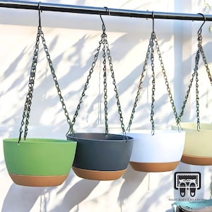 Plastic Hanging Flower Basket, Decorative Outdoor Hanging Planter, Garden Floating Plant Pot, Indoor Succulent Pot