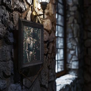 Gothic Knight Armor Art Printable: Dark Academia Roses and Ivy Art, Medieval Home Decor (Digital Download) image 6