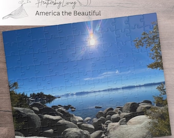 Rompecabezas de paisajes del lago Tahoe, California y Nevada