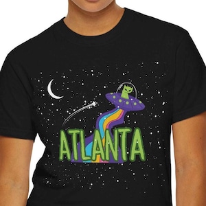 Personalizable Atlanta Alien Native Unisex Garment-Dyed T-shirt