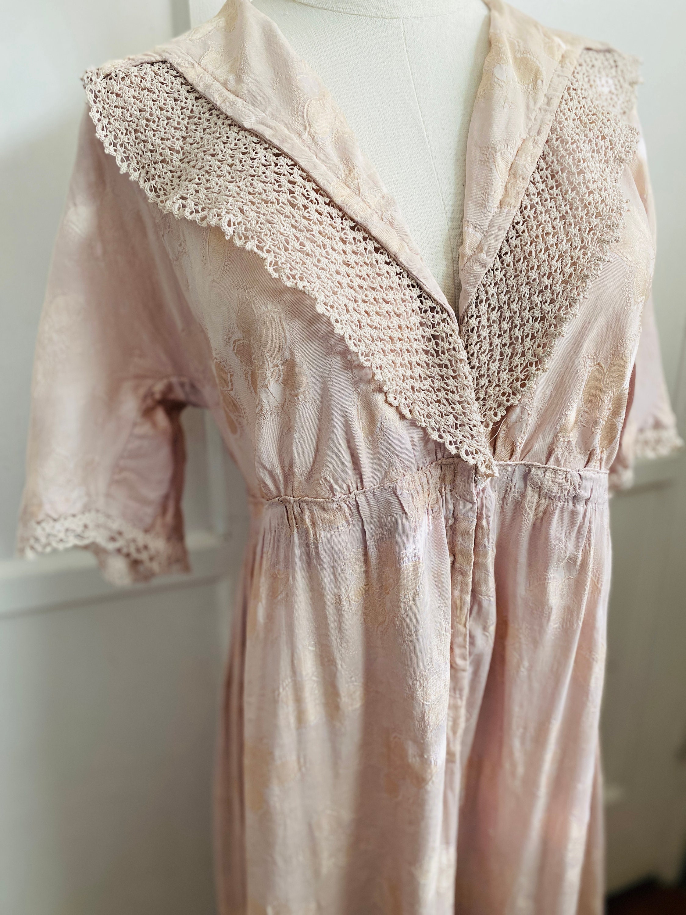 Vintage Embroidered and Tiered Dress