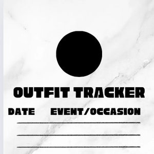 Papier cartonné Outfit Tracker - Marbre clair, lot de 12