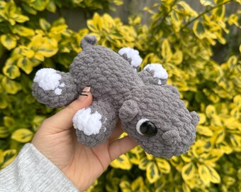 One Off, Ready Made Crochet Hippo Plushie