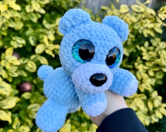 Handmade, Ready to ship Crochet Bear Plushie - Gift / Decor / Plushie