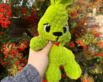 Ready to Ship Crochet Grinch Snuggler: Handmade