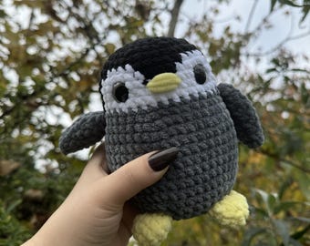 Crochet Penguin Plushie: Handmade Cuddly Plushie