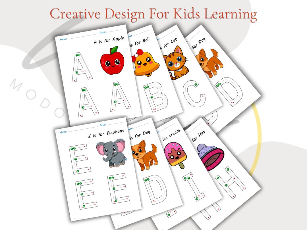 Master Letter Formation With Tracing Sheets, Upper Letter, Color, Write ...