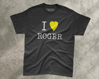 I Love Roger T-shirt - Cadeau voor een tennisfan - Cadeau-idee voor een Roger-fan - Tennis- en sportlegende t-shirt
