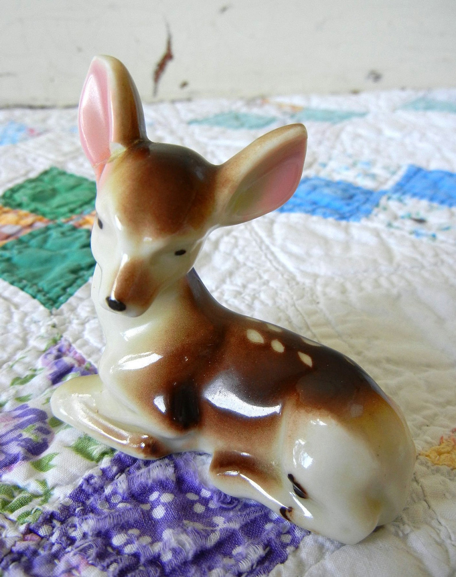 Pair of Vintage Porcelain Deer Figurines from Japan Etsy